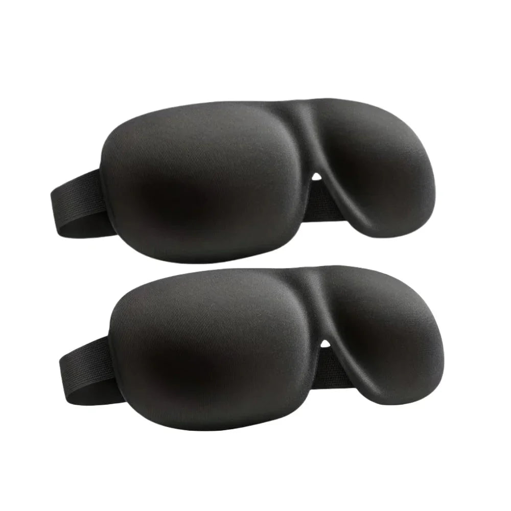 3D Contoured Sleep Mask | Ultra-Soft Breathable Light Blocking Eye Cover