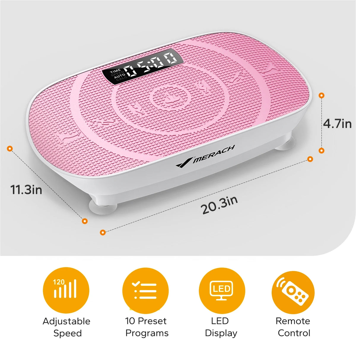 MERACH Vibration Plate CV30 Exercise Machine Whole Body Workout Power Vibrate Fitness Platform Vibration Weight Loss&Shaping