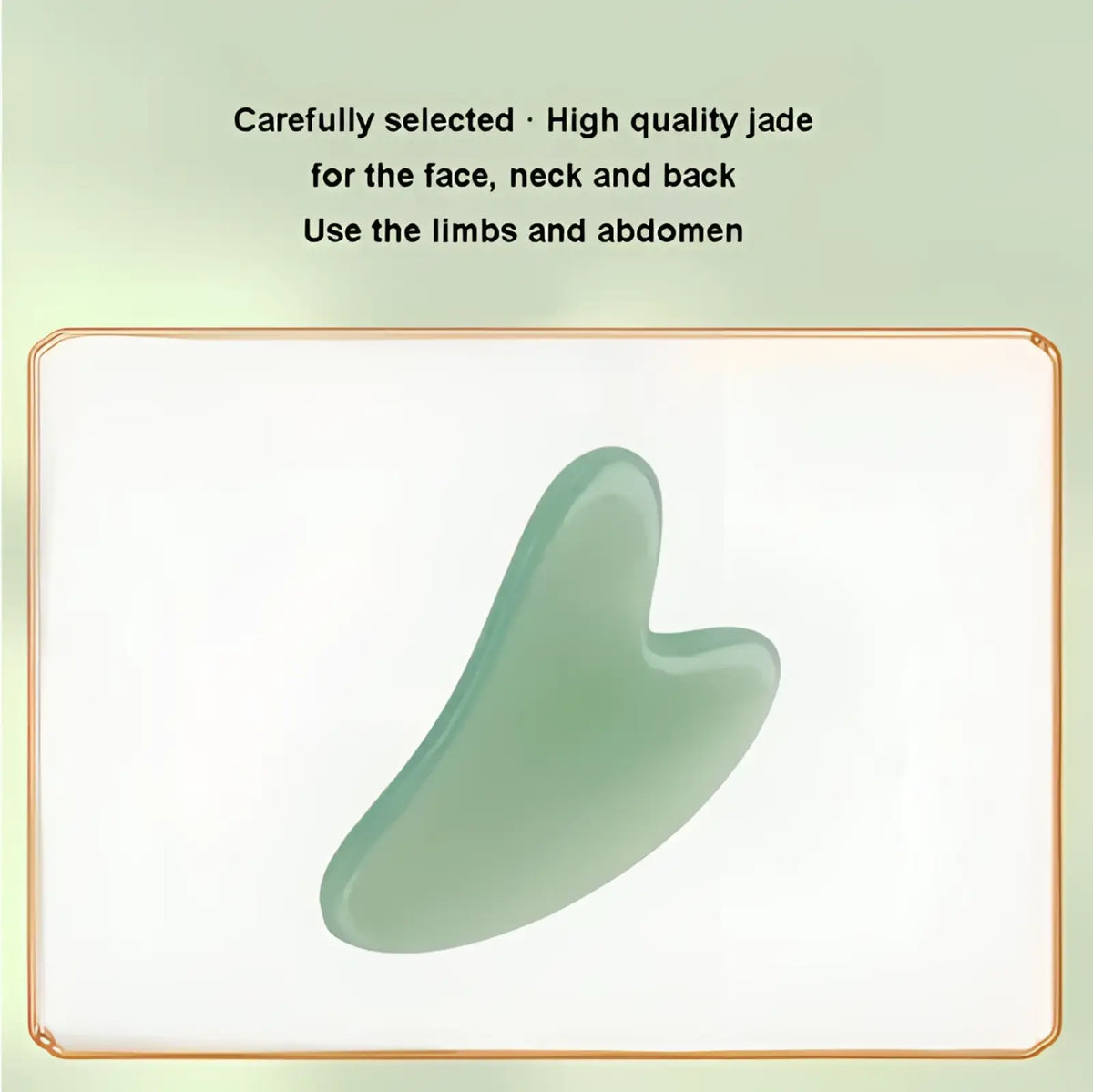 Natural Resin Jade Roller and Gua Sha Facial Massage Set