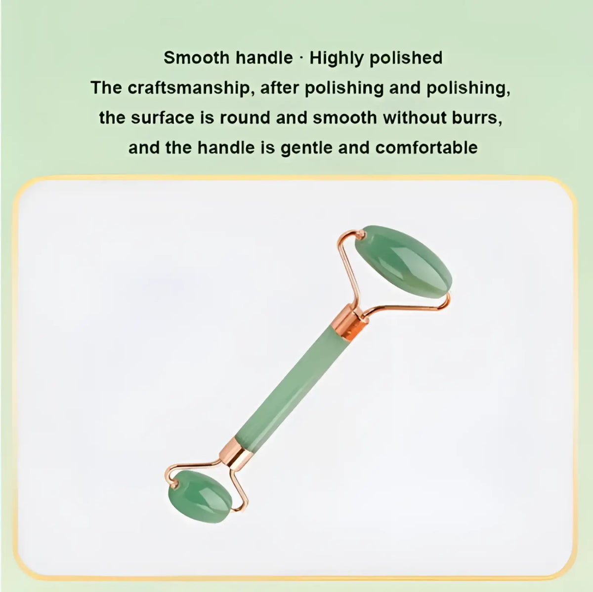 Natural Resin Jade Roller and Gua Sha Facial Massage Set